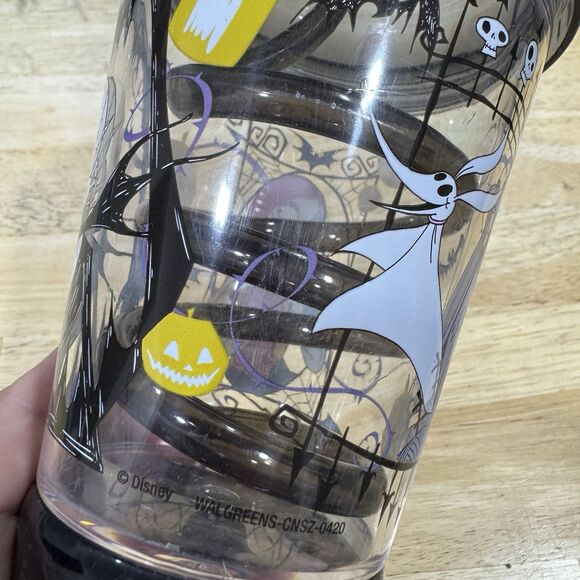 Disney Nightmare Before Christmas Cup Jack Zero Sally Dometop Light Up Straw GUC - Picture 11 of 12